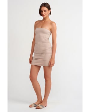 Strapless Bodycon Mini Jurk
