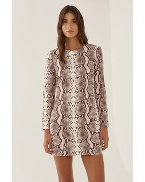 Geprinte Mini-jurk