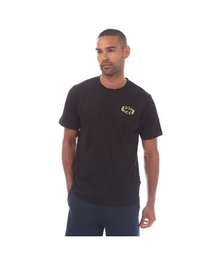 Nicce Heren Tanetta Katoen Regular T-shirt (Zwart)