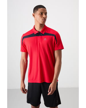 Heren Kleurblok Polo T-Shirt