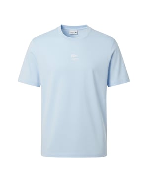 Lacoste Unisex geborduurd Logo T-shirt voor volwassenen (Blauw)