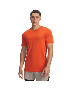 Under Armour Heren Vanish Elite Naadloos T-shirt (Oranje)