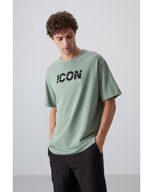 Overgrote Logo Print Crew Neck T-Shirt