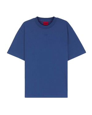 Hugo Boss Heren Zwaargewicht Relaxed Fit T-shirt (Medium Blauw)