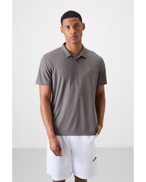Heren Polo T-Shirt met Logo Borduring