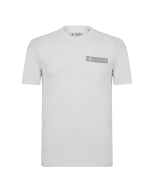 Original Penguin Heren Logo borstzak T-shirt (Wit)