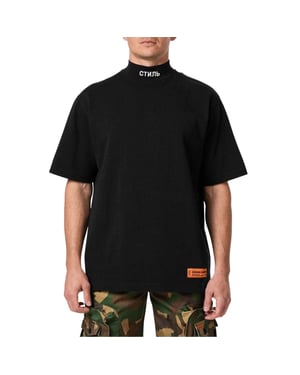Heron Preston Heren CTMNB Jersey Oversized T-shirt (Zwart/Wit)
