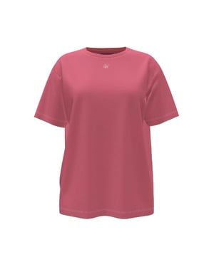 SikSilk Dames/Dames Effen Oversized T-shirt (Roze)