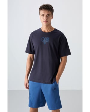 Oversized Geprinte Logo Crew Neck T-Shirt