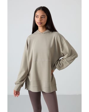 Overmaat Hoodie met Print