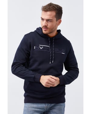 Heren Geprinte Hooded Sweatshirt Met Zak