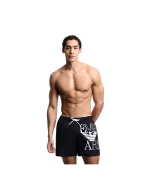 Emporio Armani herenbadpak met adelaarsmotief
