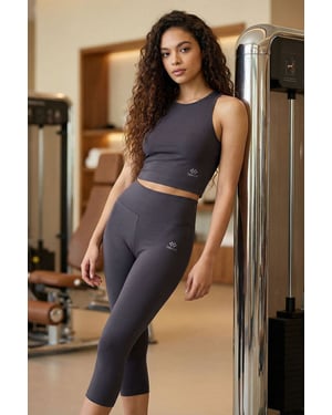 Mouwloos Katoenmengsel Actief Set