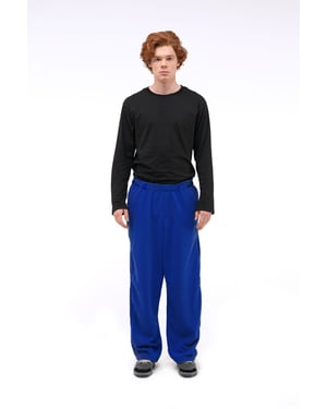 Heren Relaxed Fit Wijde Pijpen Instapbroek