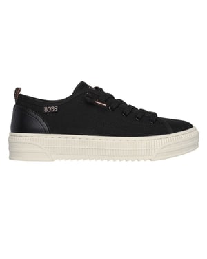 Skechers Dames/Dames Bobs Copa Canvas Trainers (Zwart)