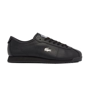 Lacoste Lage leren sneakers voor heren (Zwart)