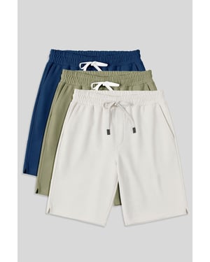 Heren Katoenmix Jersey Korte Broek