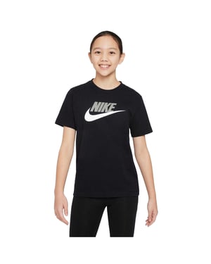 Nike Kinderen/Kinderen Sportswear Logo Katoenen T-Shirt (Zwart/Grijs)