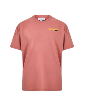 Lacoste Heren-T-shirt met ombré-print (Rood)
