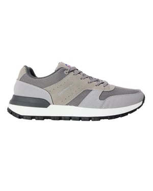 Lambretta Heren Echo 2 Sailor Mesh Laaggesneden Platte Trainers (Lichtgrijs)