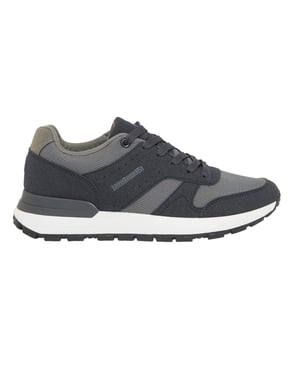 Lambretta Heren Echo 2 Sailor Mesh Laaggesneden Platte Trainers (Marine/Grijs)
