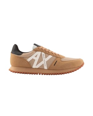 Armani Exchange Heren AX Suède Trainers (Tan)