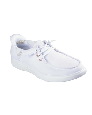 Skechers Kinderen/Kinderen Bobs Skip Cute Canvas Trainers (Wit)