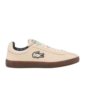 Lacoste Heren Baseshot Suède Trainers (Roze)
