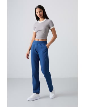 Dames Rechtlopende Fleece Joggingbroek