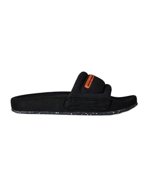 Heron Preston Dames/Dames Platte Slides (Zwart)