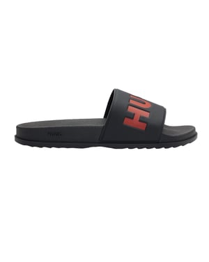 Hugo Heren-slippers met open teen (Zwart)