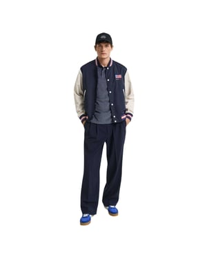 Gant Heren Regular Poloshirt met Korte Mouwen (Blauw)