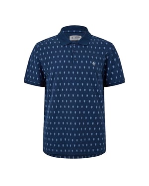 Original Penguin Heren Minimal Regelmatig Poloshirt (Yale Blauw)
