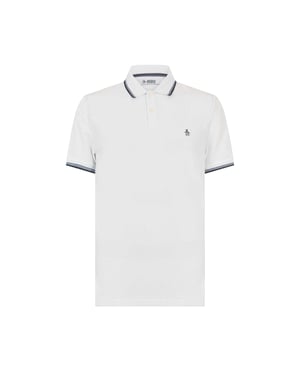 Original Penguin Heren Pique Poloshirt met korte mouwen (Wit)