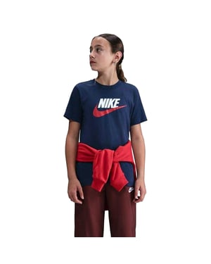 Nike Kinderen/Kinderen Sportswear Logo Katoenen T-Shirt (Middernacht marine)