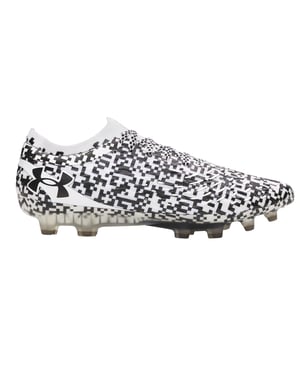 Under Armour Unisex Volwassen Elite Pixelated Firm Ground Voetbalschoenen (Zwart/Wit)