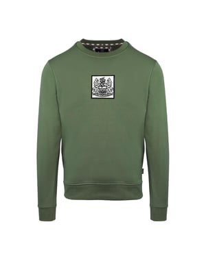 Aquascutum Heren geribbeld sweatshirt (Militair Groen)