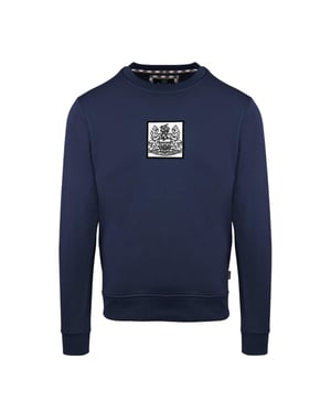 Aquascutum Heren geribbeld sweatshirt (Marine)