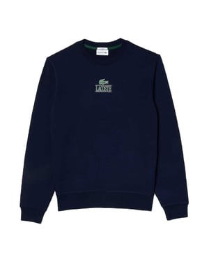 Lacoste Unisex Volwassenen Logo Sweatshirt (Marineblauw)