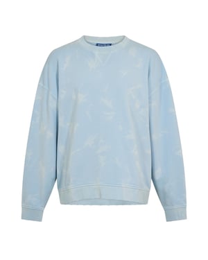 Hugo Heren Nustroyos Tie Dye Oversized Sweatshirt (Blauw)