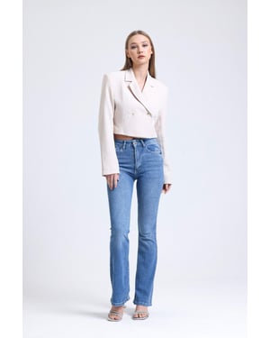 Hoge Taille Flared Jeans