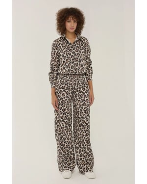Leopardenprint Rechte Broek