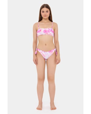 Tie Dye Bandeau Tiesides Bikini-set