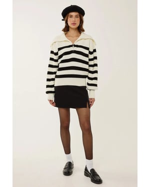 Oversized Gestreepte Ritstrui
