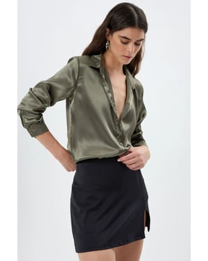 Satin Klassiek Shirt