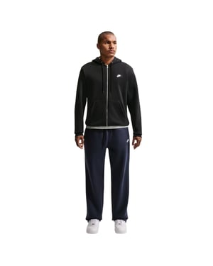 Nike Heren Sportswear Club Volledige Zip Hoodie (Zwart)