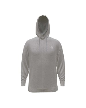 SikSilk Heren Regular Full Zip Hoodie (Grijze Mergel)