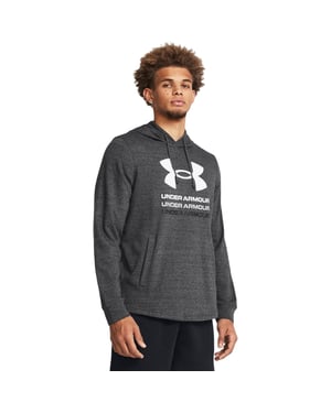Under Armour Heren Rival Terry Grafische Hoodie (Grijs)