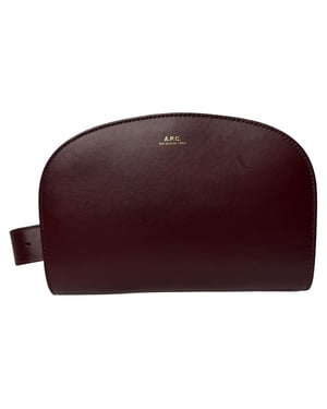 A.P.C. Halvemaan Heuptas in Rode Leer