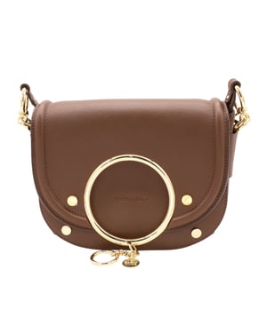 See By Chloe Mara crossbodytas in bruin leer